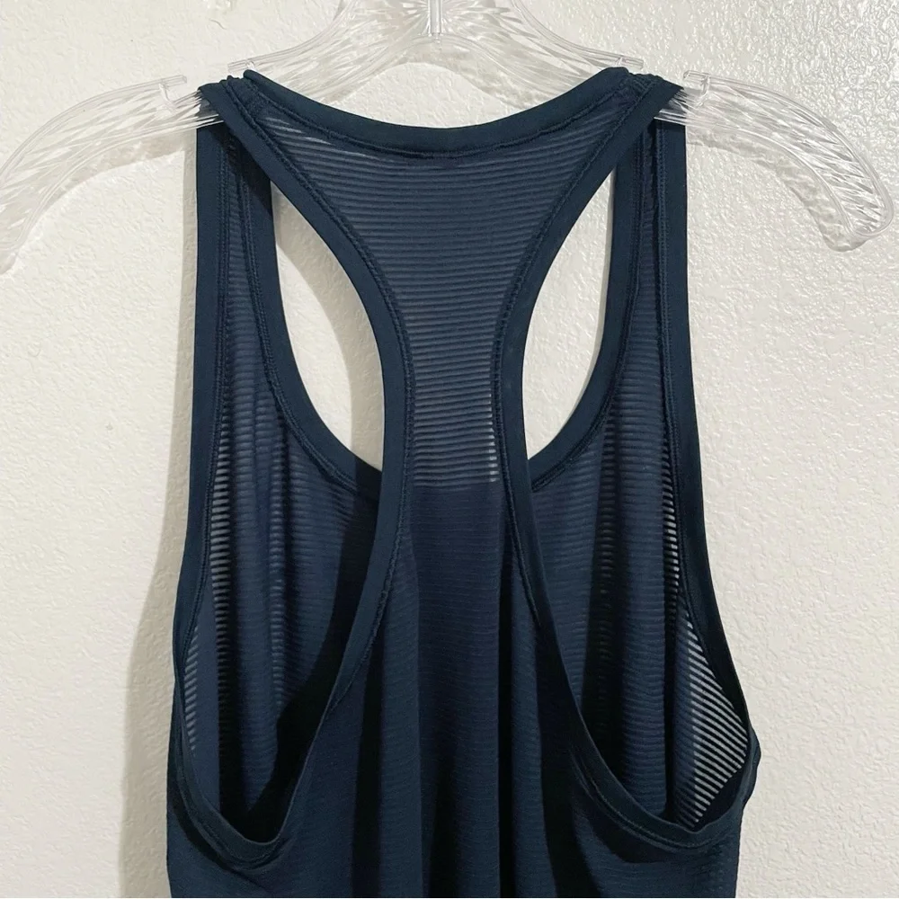 Lululemon Swiftly Speed Racerback Sheer Stripe in True‎ Navy